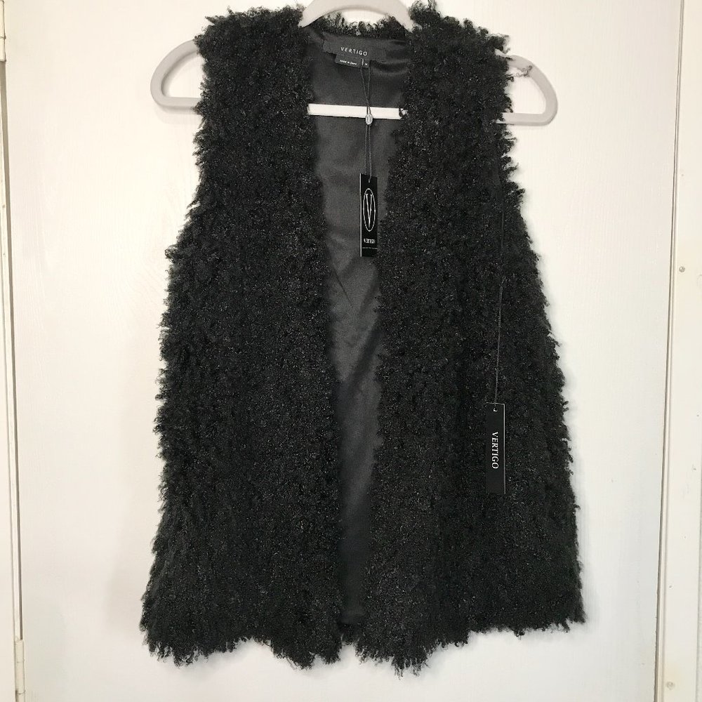 Vertigo Fuzzy Open Vest Size Medium